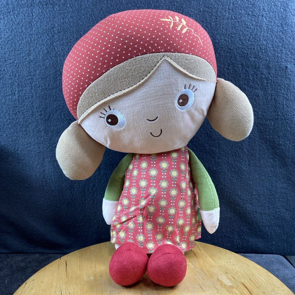 Duoai Girl Rag Doll 20 Inch Sunflower Dress Plush Embroidered Eyes Soft Toy